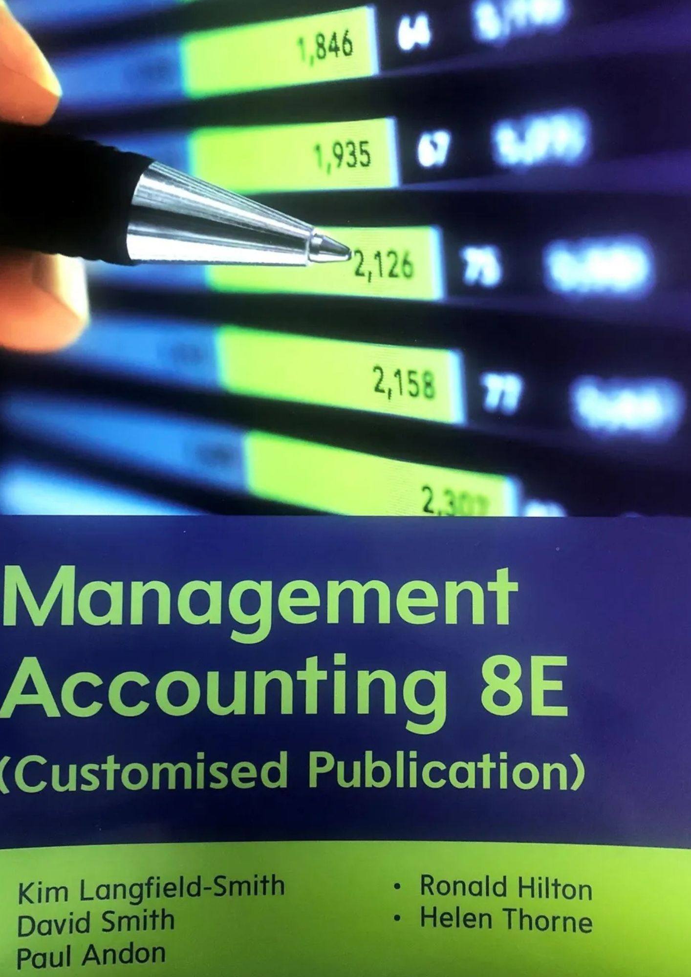 Management Accounting 8th Edition (Customised Publication)