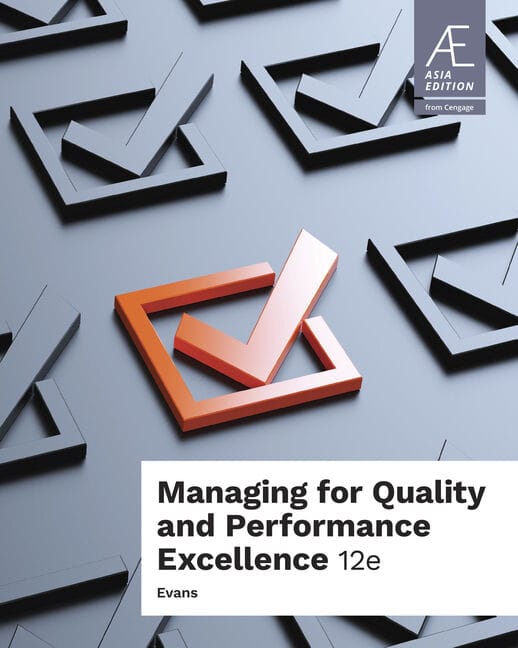 (eBook) Managing for Quality and Performance Excellence 12th Edition (12 Months Digital Access) - Evans